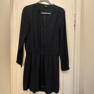 Navy Button-down Dress